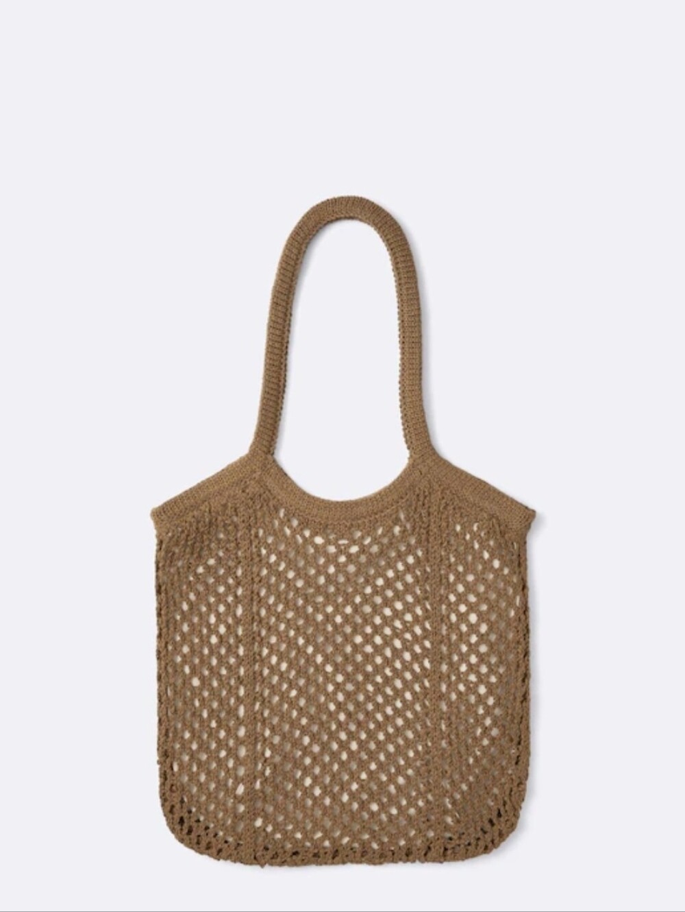 GU Mesh Knitted Bag - Brown